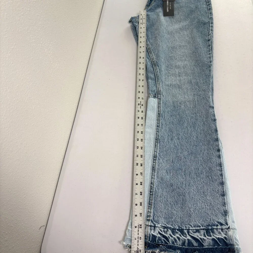 Supply & Denim Sacco Jeans Mens Size 32 Medium Frayed Hem Cotton Casual NWT‎
